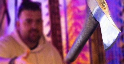 Axe Throwing Fun for 1, 2, or 4 at Spirit Bars and Games