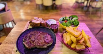 Steak Dinner with Beer or Wine at Wu for One to Four