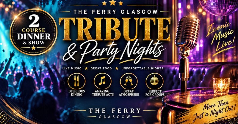 Two-Course Meal and Live Entertainment at The Ferry in Glasgow
