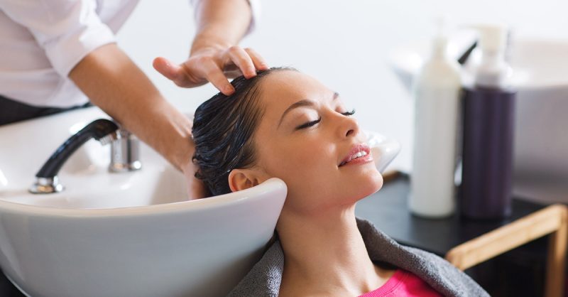 Keratin Treatment and Blowdry at The Lounge for Shiny Hair