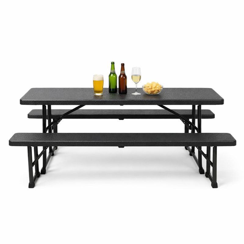 Bierzeltgarnitur 3 dele - praktisk, robust og klar til enhver fest (3)