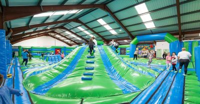 Airpark Adventure Glasgow: Bounce on Giant Slides & Conquer Obstacle Courses