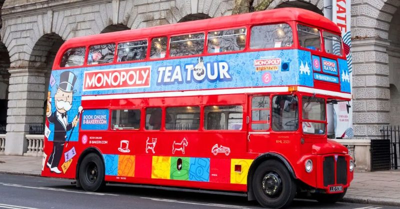 London MONOPOLY Afternoon Tea Bus Tour with Brigit's Bakery