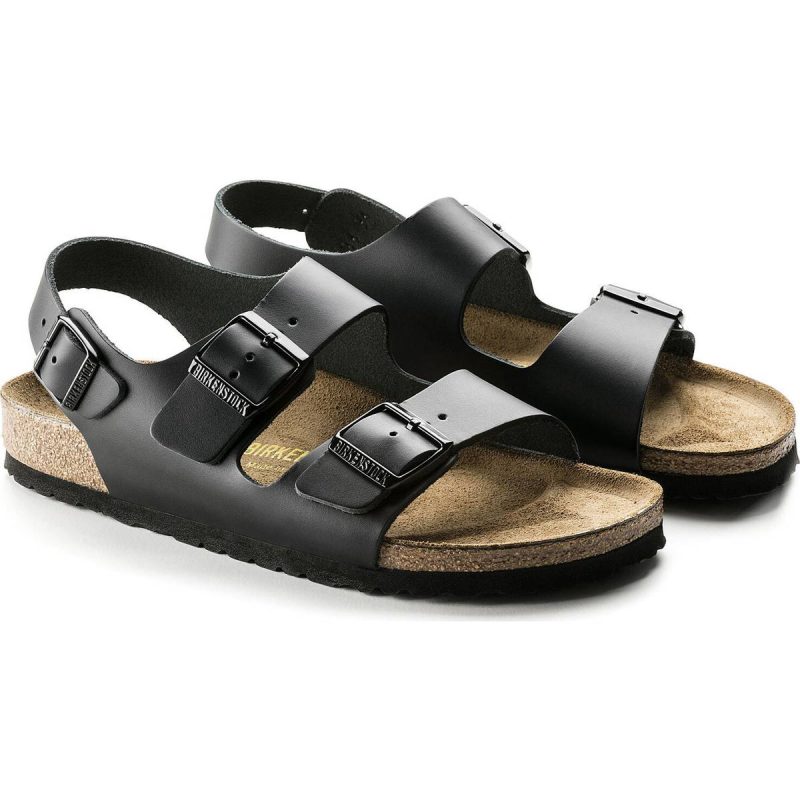 Birkenstock Milano Natural Leather - Black