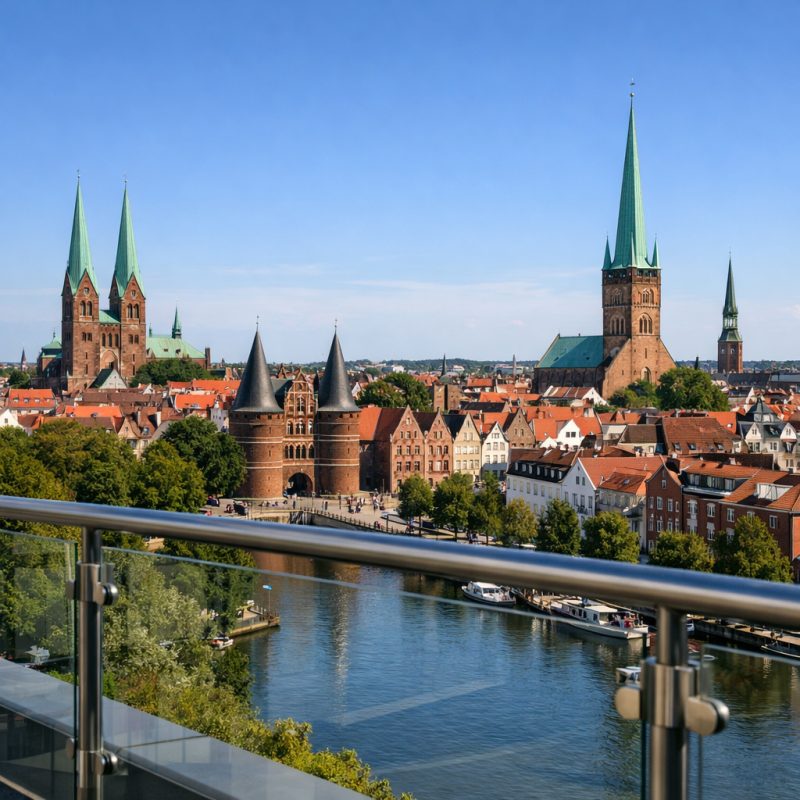 Ophold på 4* Hotel Vier Jahreszeiten i Lübeck