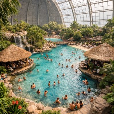 Ophold i Tropical Islands med overnatning på feriestedet