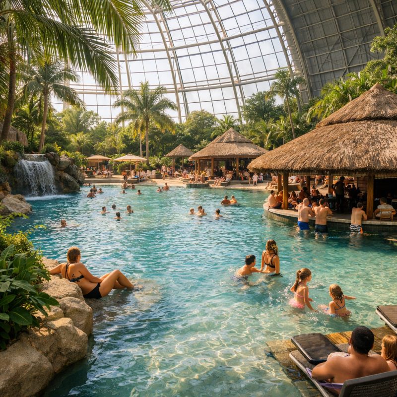 Ophold i Europas største tropeverden - Tropical Islands