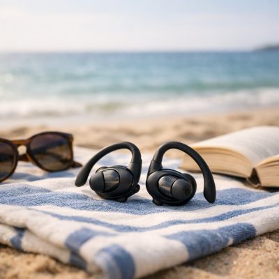 Clip-on Bluetooth-høretelefoner med avanceret lydteknologi