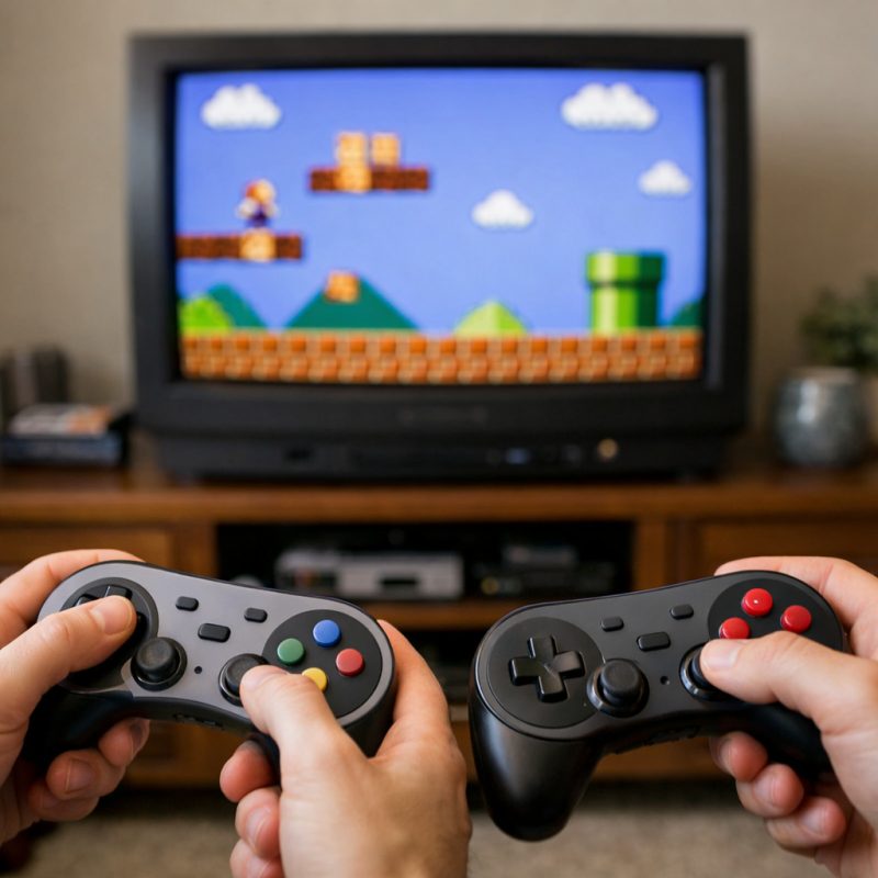 Trådløs TV-spilkonsol med 1700 spil - Retro sjov til stuen