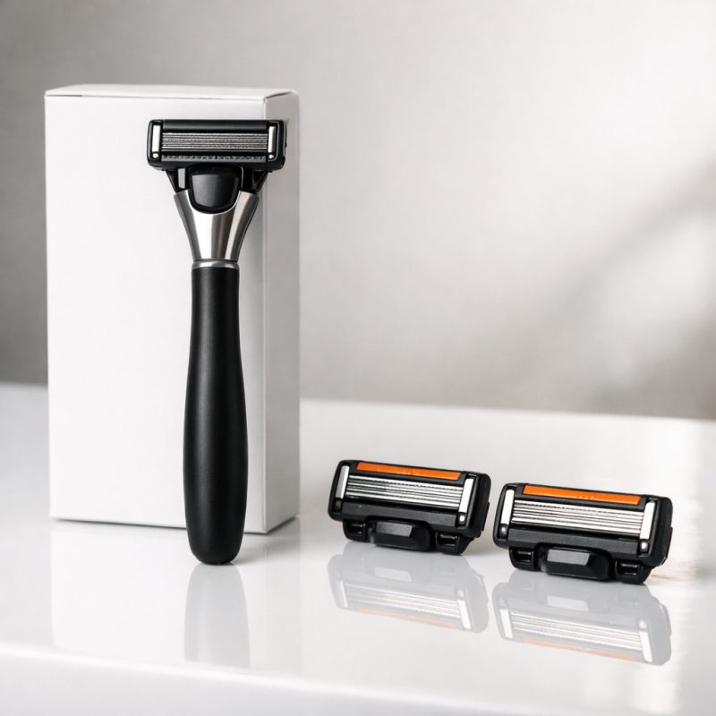  haver fra ShaveBuddy - Gratis Skaft - 5 Blade med USA Diamant-Platin Belægning