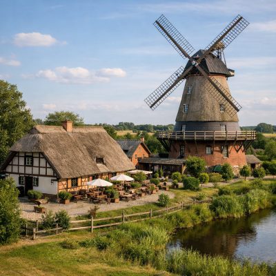 Ophold med morgenmad på Landhotel Lewitz Mühle i Banzkow