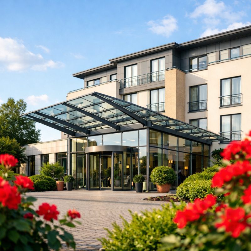 Ophold med morgenmad på Hotel Heidehof i Büdelsdorf