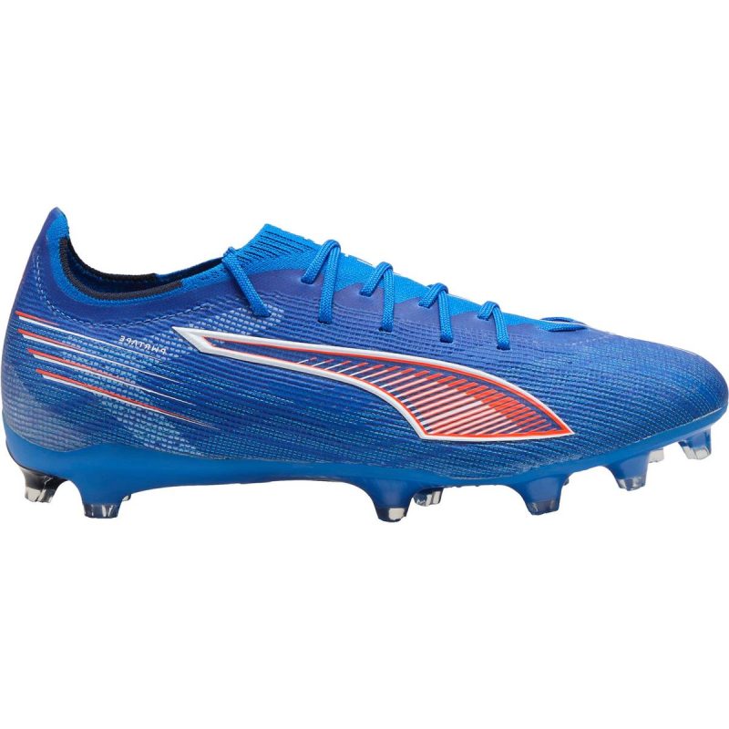 Puma Ultra 6 Pro FG AG Football Boots Unisex - Blue/White/Glowing Red