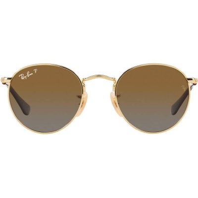 Ray-Ban Round Kids Solbriller Guld Stel Brun