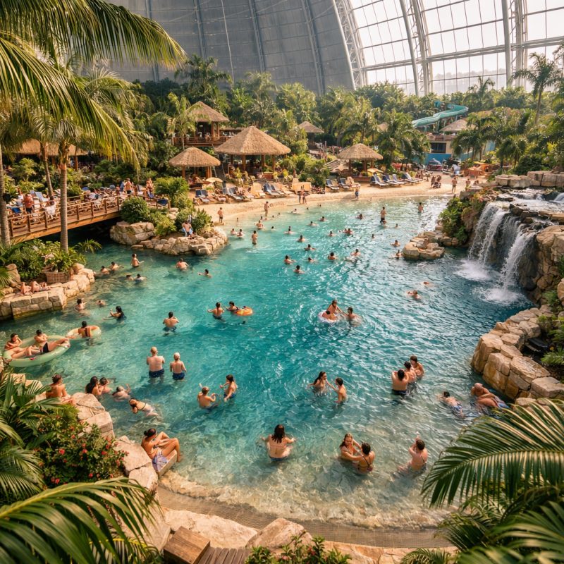 Ophold i Europas største tropeverden - Tropical Islands