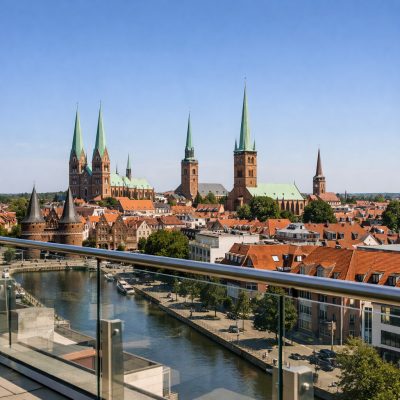 Ophold på 4* Hotel Vier Jahreszeiten i Lübeck