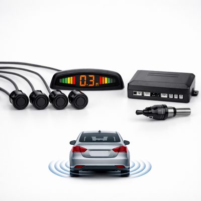 Parkeringssensor med afstandsassistance til bilen