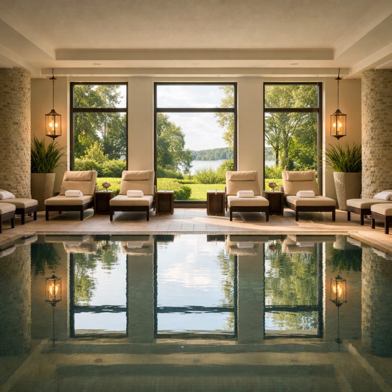 Wellnessophold med morgenmad på Seehotel Fleesensee i Göhren-Lebbin