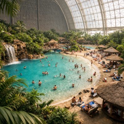 Ophold med morgenmad på Tropical Islands i Krausnick