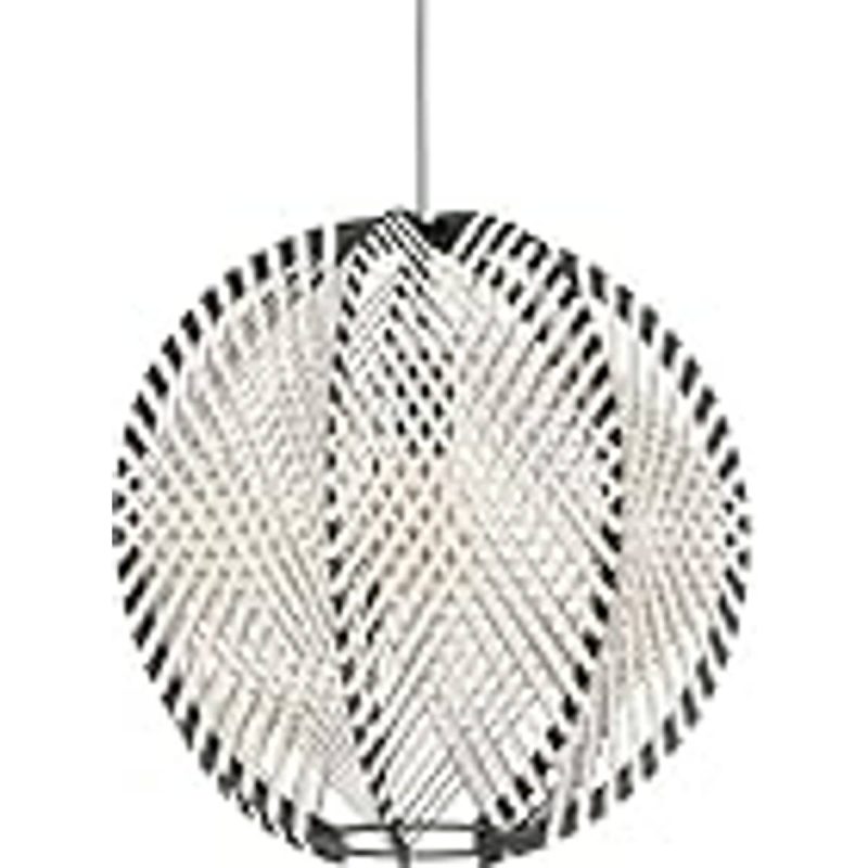 Eglo Waverton E27 Sort/Træ/Hvid Ø48 cm Pendel