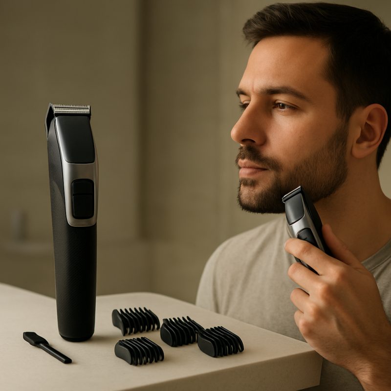 Genopladelig trimmer til hår og skæg - nem pleje derhjemme
