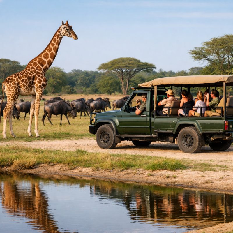 Ophold med overnatning i Serengeti Park i Hodenhagen