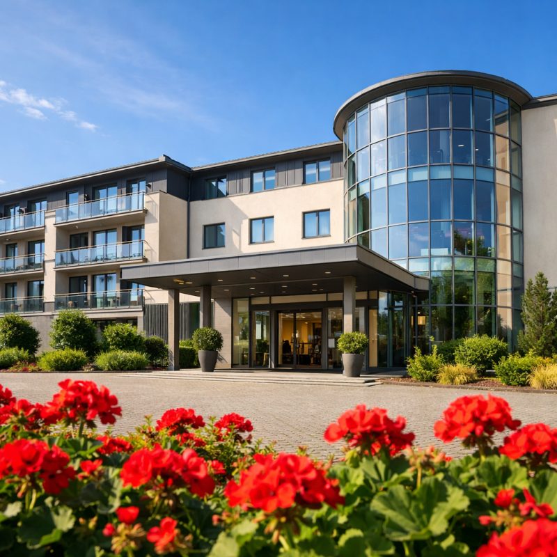 Ophold med morgenmad på Hotel Heidehof i Büdelsdorf