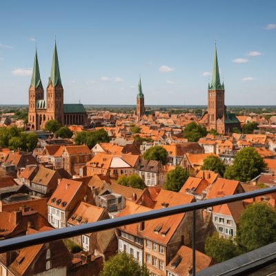 Ophold på Hotel Vier Jahreszeiten med morgenbuffet i Lübeck