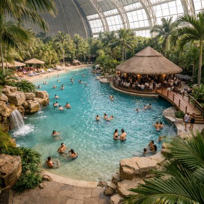 Ophold med morgenmad på Tropical Islands i Krausnick