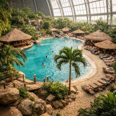 Ophold i Tropical Islands med overnatning på feriestedet