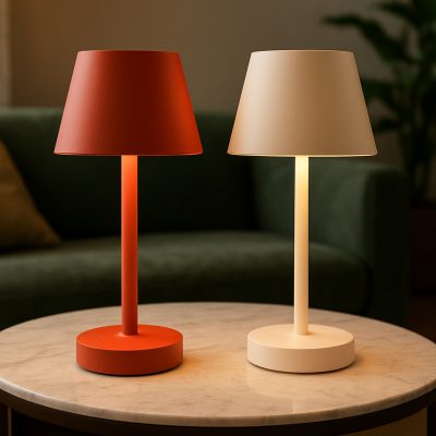 Trådløs bordlampe med flere lysindstillinger i moderne design
