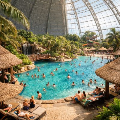 Ophold med morgenmad på Tropical Islands i Krausnick