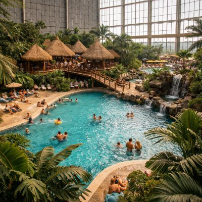 Ophold med morgenmad på Tropical Islands i Krausnick