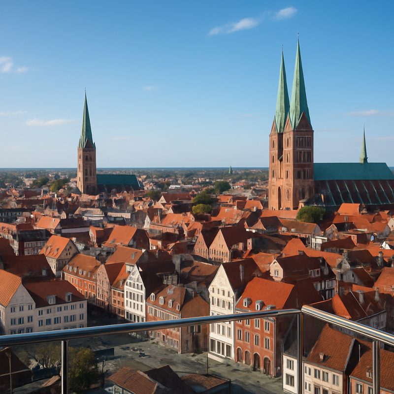 Ophold på Hotel Vier Jahreszeiten i Lübeck med morgenbuffet