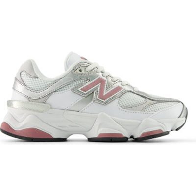 New Balance 9060 Kids Lace Sko - White/Rosewood