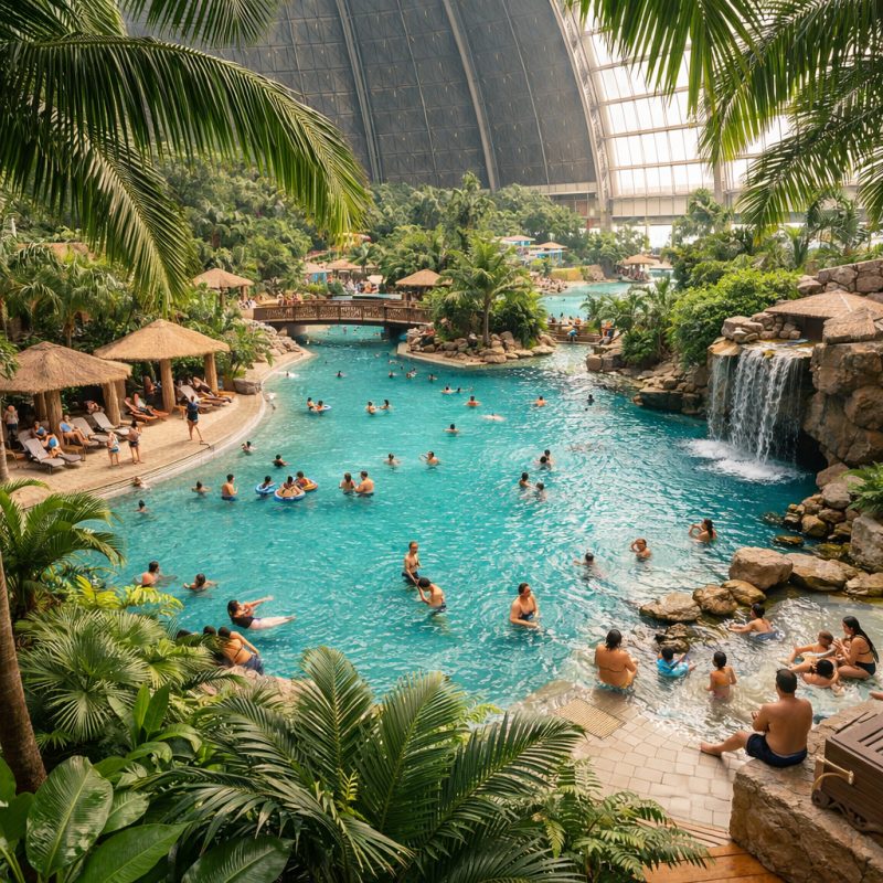 Ophold i Europas største tropeverden - Tropical Islands