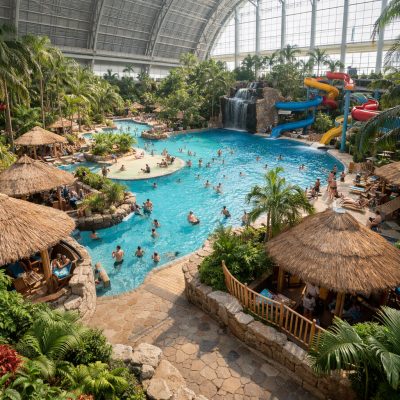 Ophold med morgenmad på Tropical Islands i Krausnick