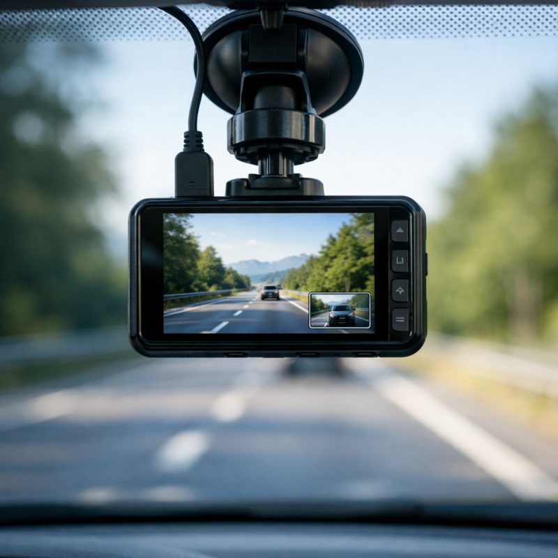4” dashcam med stor skærm til bilen - mulighed for enkelt- eller dobbeltlinse, Full HD, vidvinkel og nem installation (3)