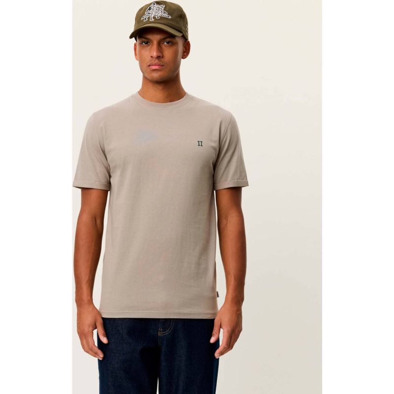 Les Deux Norregaard Contrast T-Shirt - Laurel Oak Sand