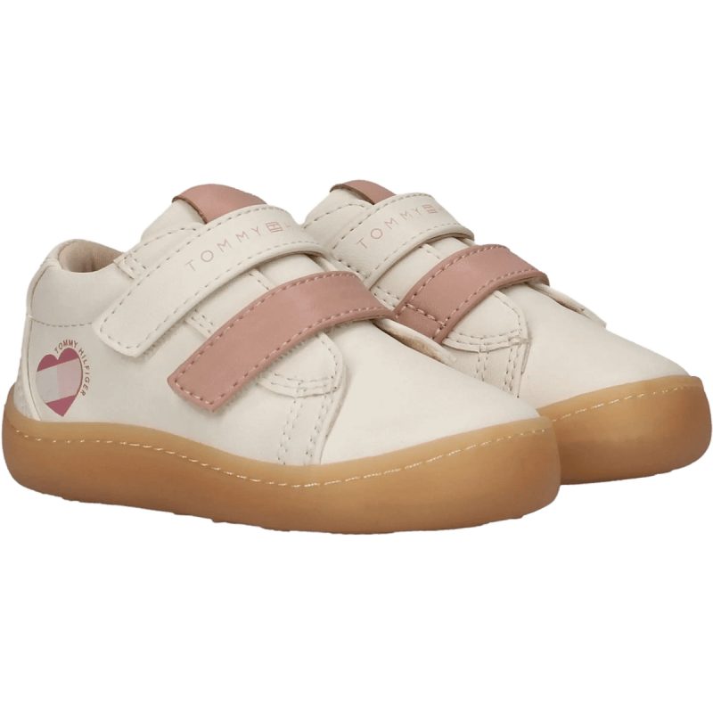 Tommy Hilfiger Mid Cut Velcro Sneaker - White