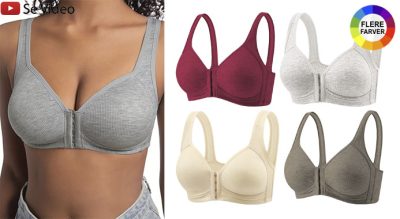Plus-size push-up-bh med frontlukning i flere farver
