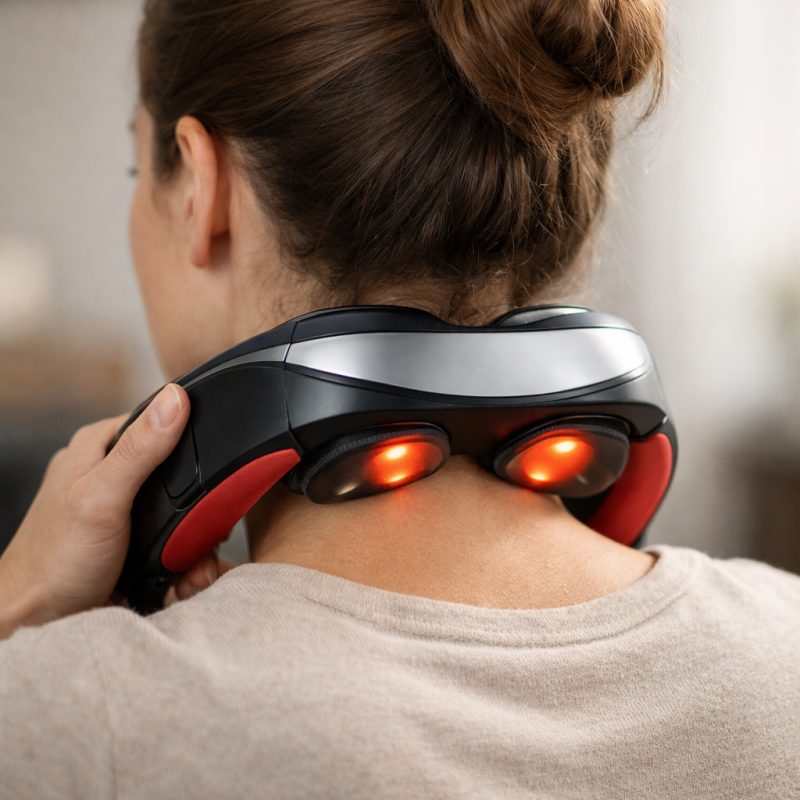 Effektiv nakkemassager til smertelindring - bærbar og ergonomisk