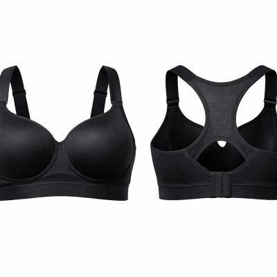 Plus Size Sports-bh med push-up i klassiske farver