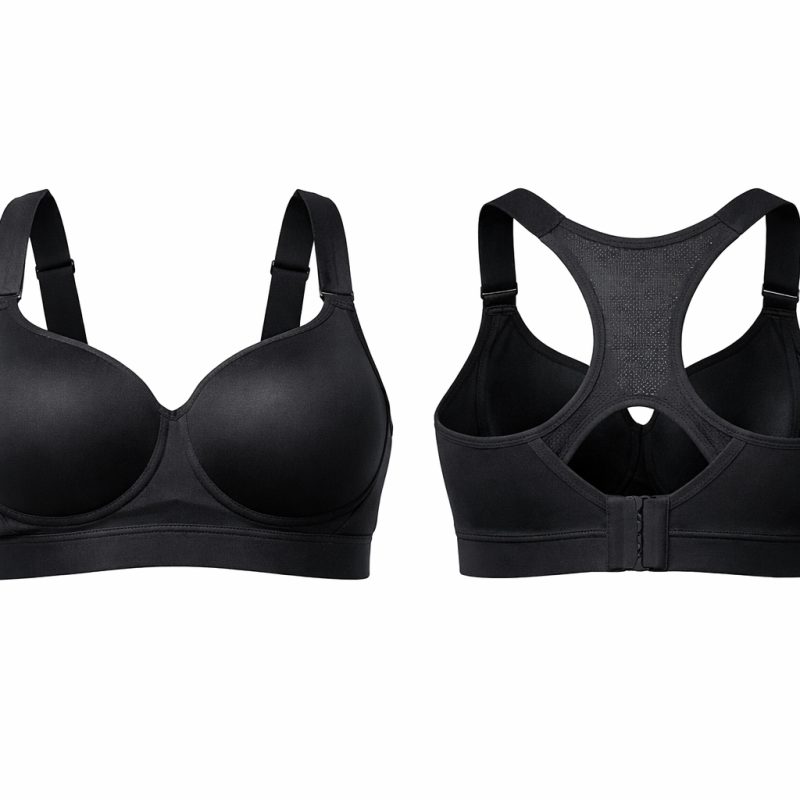 Plus Size Sports-bh med push-up i klassiske farver