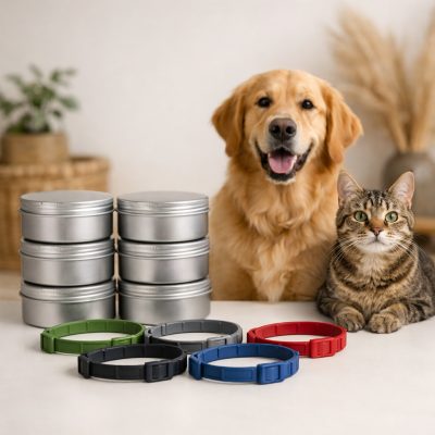 Insektafvisende halsbånd til hunde og katte i høj kvalitet