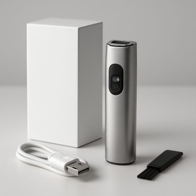 Automatisk elektrisk negleklipper med LED-lys
