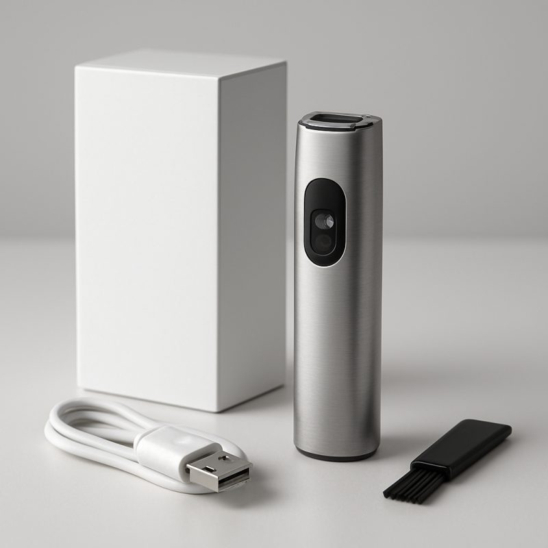 Automatisk elektrisk negleklipper med LED-lys