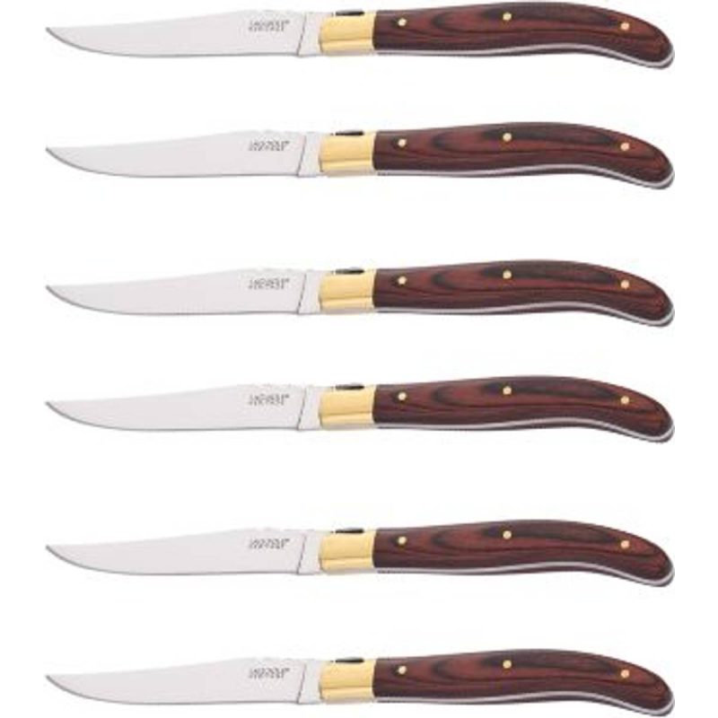 Laguiole Heritage 6stk Steakknive Pekka Træ