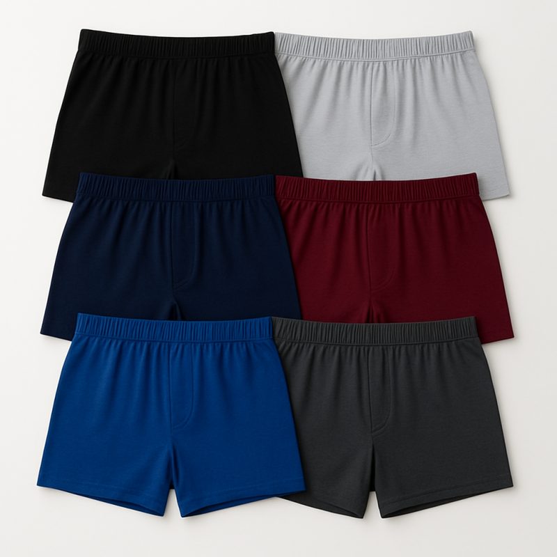 Bløde bambusfiber-boxershorts til mænd - 3 eller 6 par