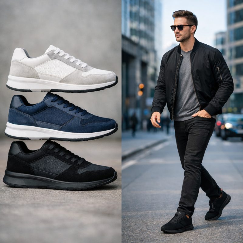 Let og stilfuld herresneaker i størrelser op til 49